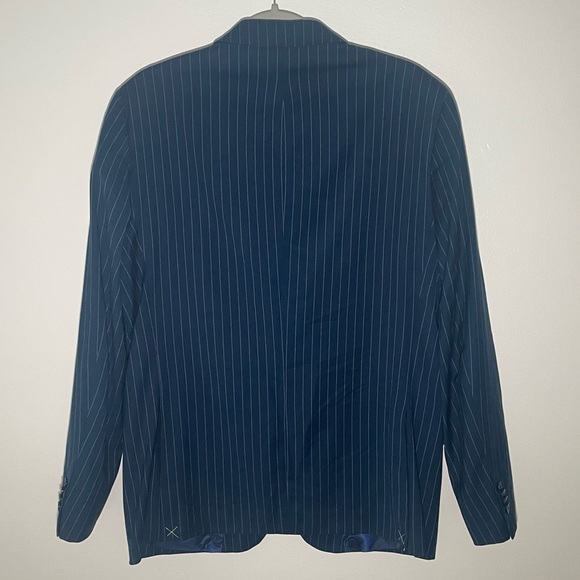 NWT Saville Row Striped Blazer - Model Hixon - Brit Slim SIZE 40R - Picture 6 of 7